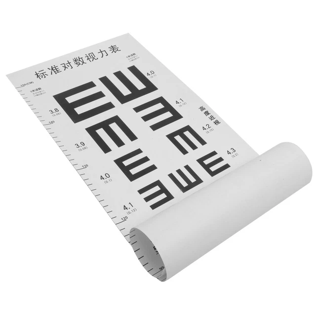 SNELLEN EYE CHART E Word Eye Chart Eye Test Chart Kids Eye Exam Chart £