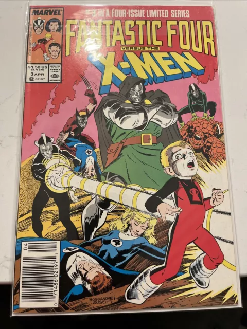Fantastic Four vs. X-Men #3 Marvel Comics (1987) VF/NM 1st Print Comic Book