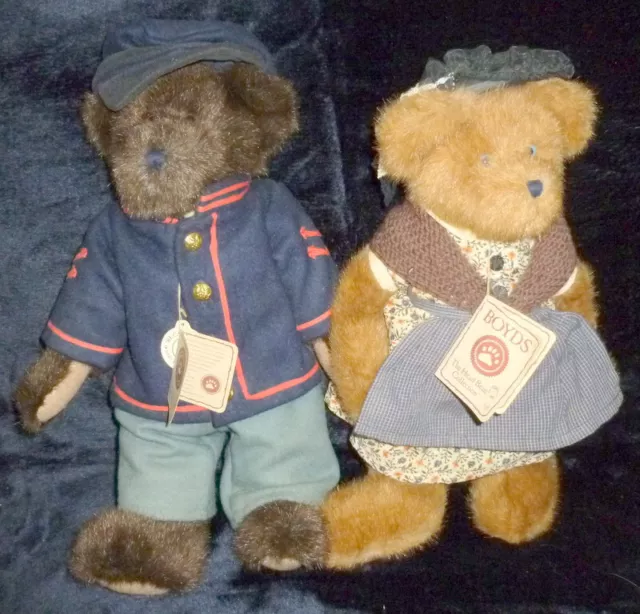 Boyds Bears - Mr & Mrs Mason Union Bears Exclusive Civil War Editions