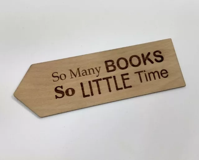 Personalised Engraved Wooden Bookmark Gift Dad mum Birthday Wedding Christmas