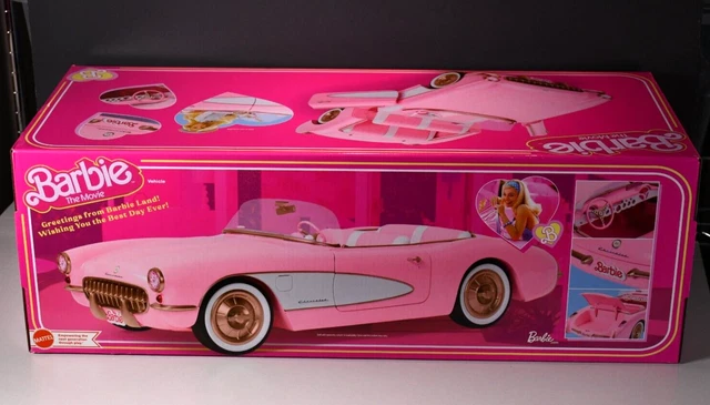 Barbie the Movie Collectible Car, Pink Corvette Convertible NEW, IN HAND Mattel