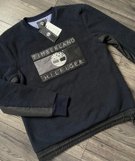 Tommy Hilfiger x Timberland Pile Maglione Felpa Taglia L Retail BNWT