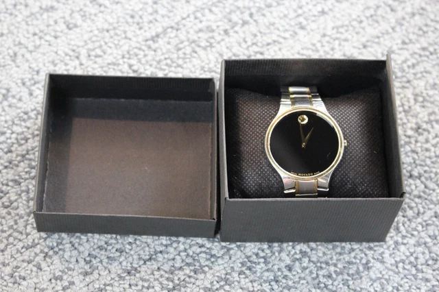 Movado Serio 20.1.20.1094 Two Tone 38mm Stainless Steel Swiss Quartz Men's Watch