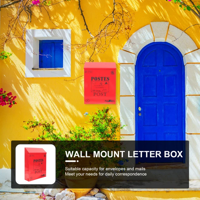 Suggestion Box Wall Mounted Drop Box Wall Letter Box Office Mailboxes Decorate 11