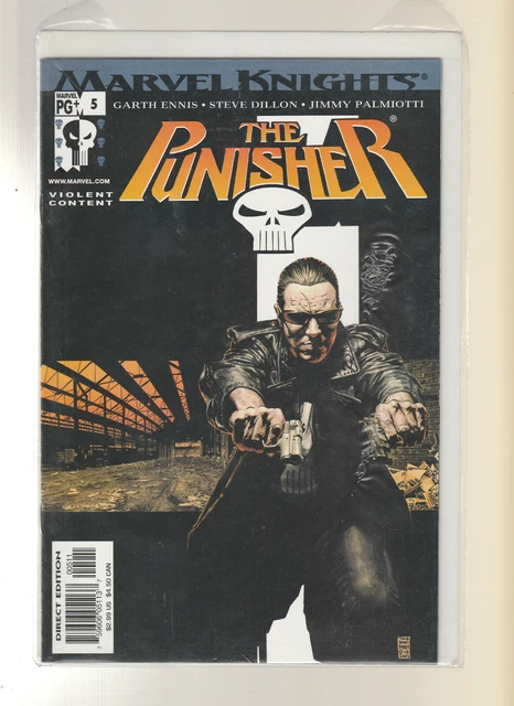 The  Punisher No. 5 (Comic Book) Marvel Knights Garth Ennis Bagged & Boarded AOB