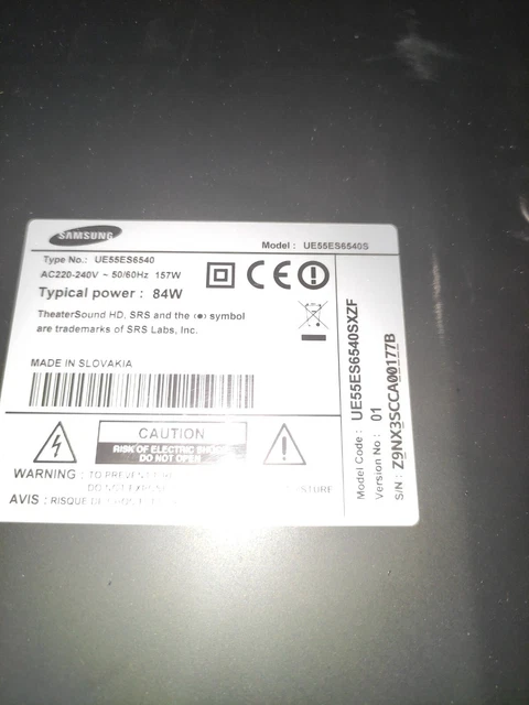 samsung ue55es6540 TOUTES PIECES