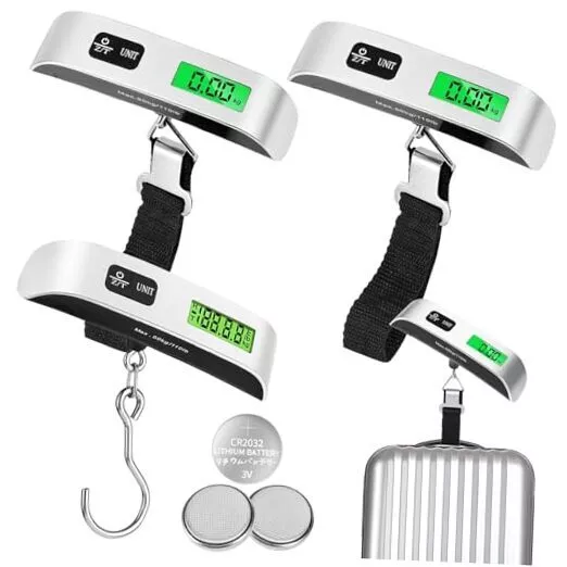 3 Pack Digital Luggage Scale,110LB Luggage Weight Scale,Suitcase Weight Scale