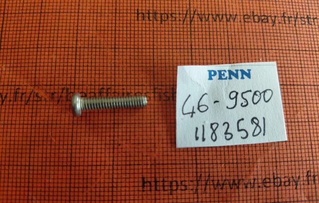 Lot De 5 Vis 39-13 Pour Moulinet Penn Senator – Pièces Détachées 1183185, Neuves