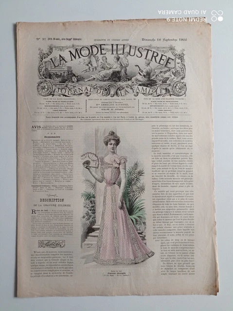 La Mode Illustree 1900 À VENDRE! - PicClick FR