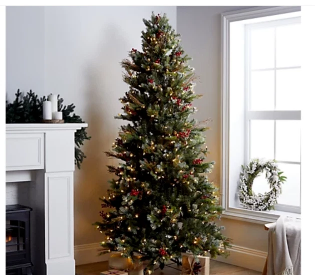 ALISON CORK SUGAR Spruce Christmas Tree 5 FT Pre Lit QVC £220 PLEASE