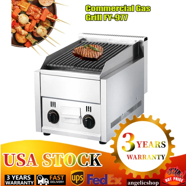 COMMERCIAL CHARBROILER LPG Gas Char Broiler Grill Burner BBQ Grill