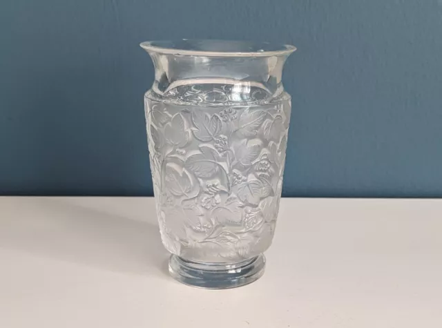Vintage Lalique Deauville Crystal Vase