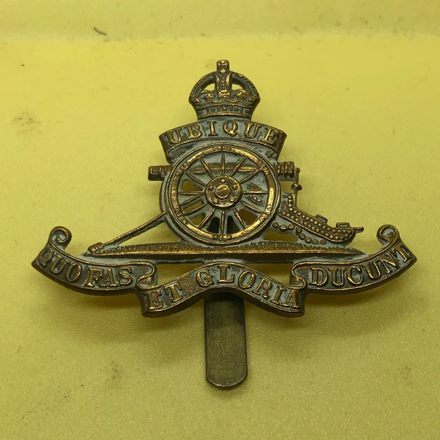 ORIGINAL WW2 BRITISH Army Cap Badge - Royal Artillery - Beret Badge £12 ...