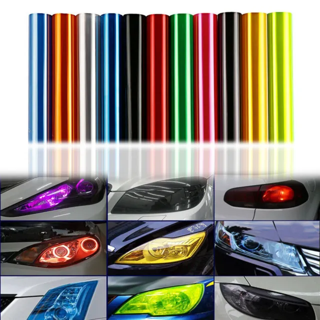 Auto Car Sticker Smoke Fog Light HeadLight Taillight Tint Vinyl Film Decal Sheet