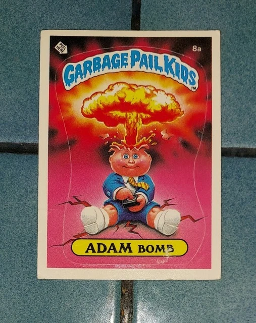 8a Adam Bomb Matte Checklist OS1 GPK Series 1 Garbage Pail Kids 1985 marked
