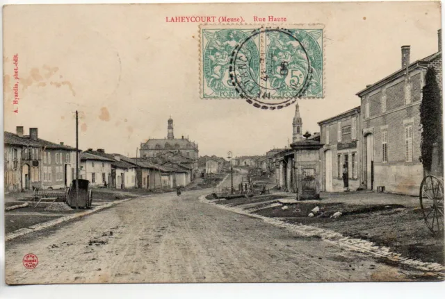 LAHEYCOURT - Meuse - CPA 55 - la rue haute