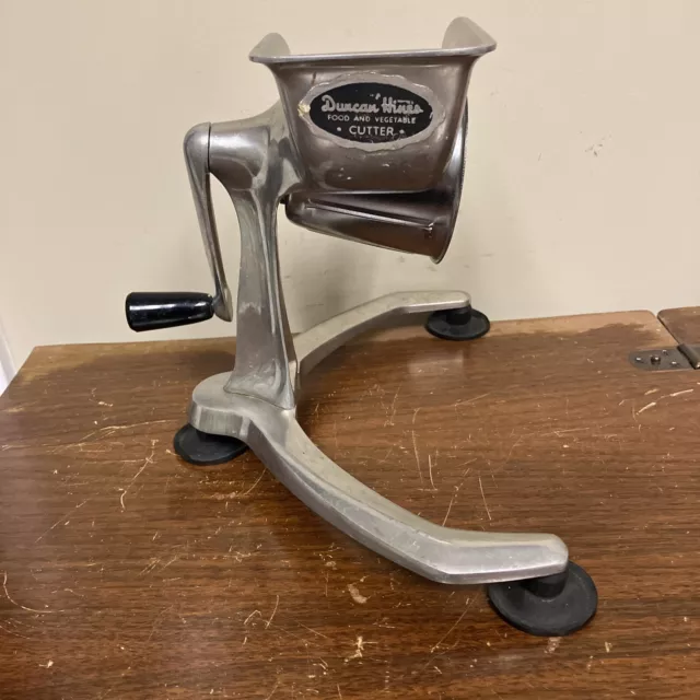 Vtg Duncan Hines Cone Slicer Hand Crank Food & Vegetable Cutter w/ slicer cone