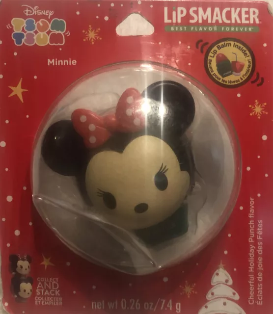 Disney Lip Smacker Holiday Tsum Tsum Minnie Mouse Punch Flavor Lip Balm .26 oz