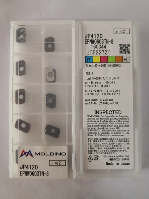 HITACHI EPNW0603TN-8 JP4120 Milling blade Carbide inserts 10Pcs
