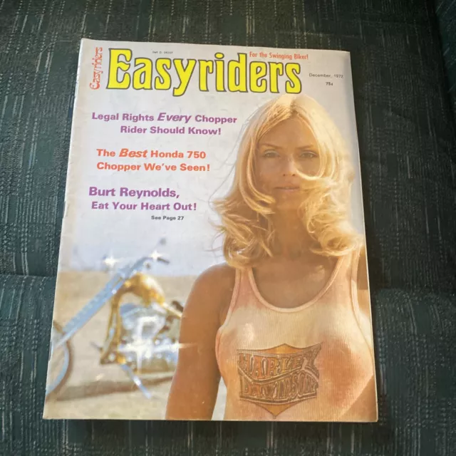 VTG Easyriders Magazine December 1972 Motorcycle Biker Culture Art David Mann