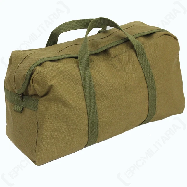 KHAKI US ARMY Tool Bag Gym Bag Holdall Pack American Military Duffel