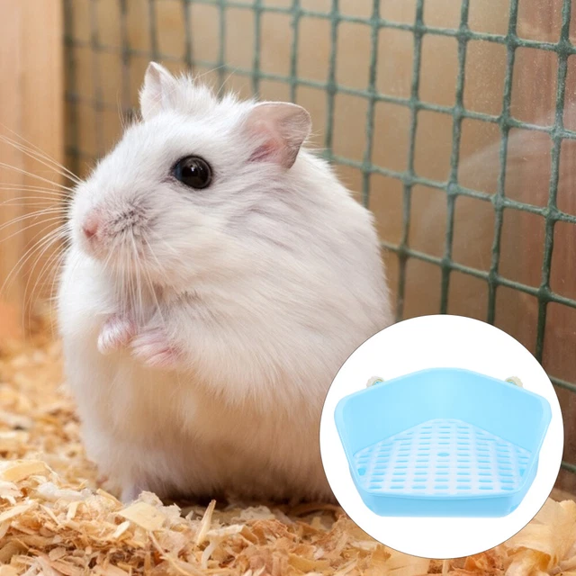 Lettiera Per Conigli E Piccoli Animali - Vassoio Rettangolare Staccabile Con Griglia, Colore Rosa - Foto 11