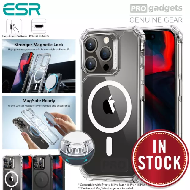 ESR FOR IPHONE 15 Pro Max Case with MagSafe Supports Magnetic Charging-Au  $27.95 - PicClick AU