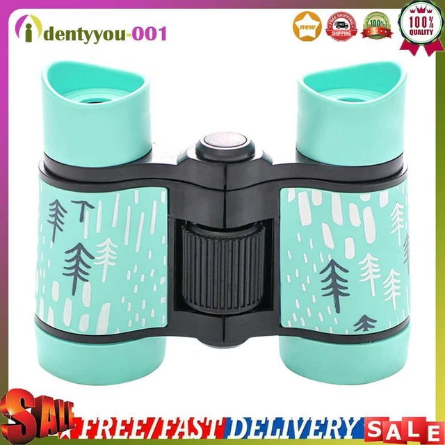 4x30mm Óptica Aprendizaje Exterior Telescopio Infantil, Binoculares (Verde)