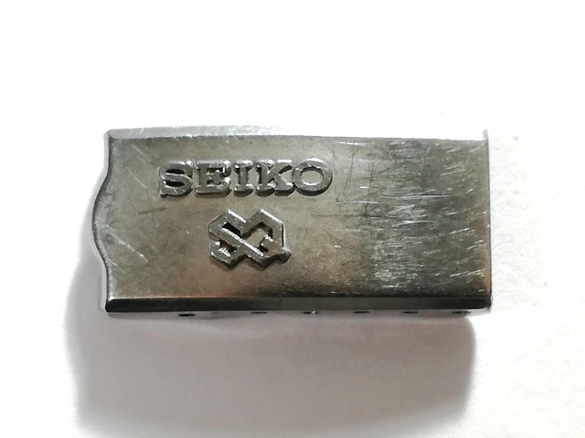 Fermoir (boucle) De Bracelet Montre Seiko Authentique - Acier Inoxydable Argenté 15 Mm - Ref Y17GN-BJ00
