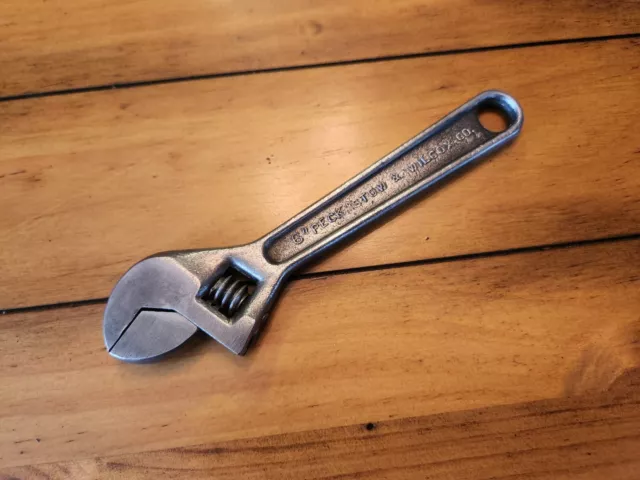 Vintage 6" Peck Stow & Wilcox Co. Adjustable Wrench