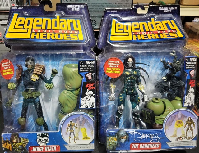 Marvel Legendary Comic Book Heroes BAF MONKEYMAN THE DARKNESS JUDGE DEATH LOT