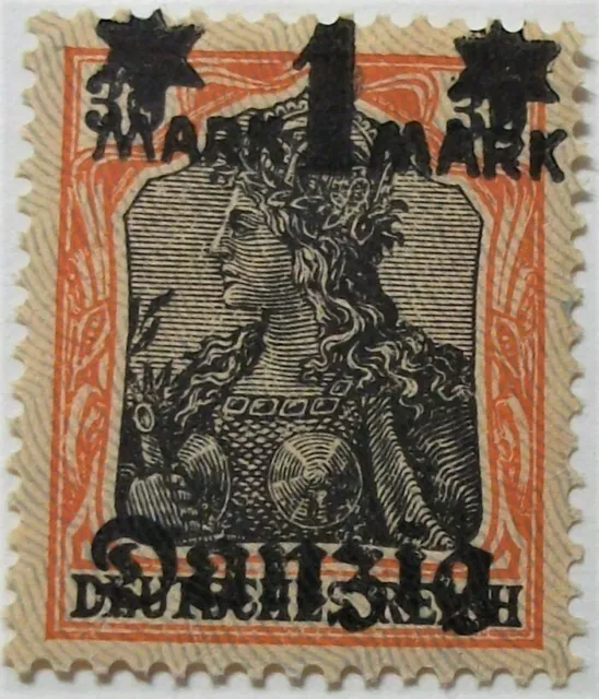 Briefmarke Deutsches Reich Freie Stadt Danzig 1.Mark**