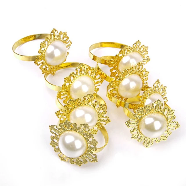 12 piezas anillo de servilleta banquete hebilla de servilleta anillos de fiesta servilleta