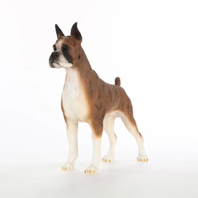 Boxer Figurine Hand Painted Statue Brindle