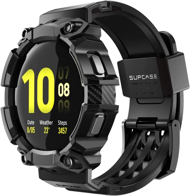 Case for Galaxy Watch 4  44mm 2021 Release Rugged Protective Case with Strap