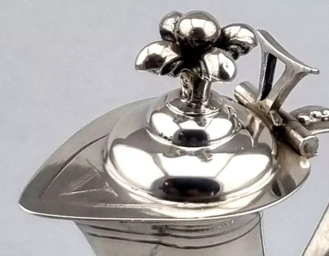 Biedermeier Wein Kännchen 12 Lot Silber Messkännchen Kommunion Aqua Vinum (P221)