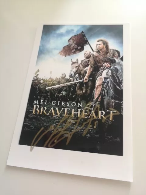 Mel Gibson Autogramm signed autograph Schauspieler Actor Hollywood Braveheart