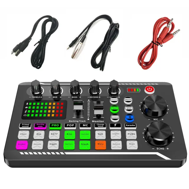 Podcast Microphone Sound Card Kit  for Streaming/Gaming/Podcasting /PC/Computer