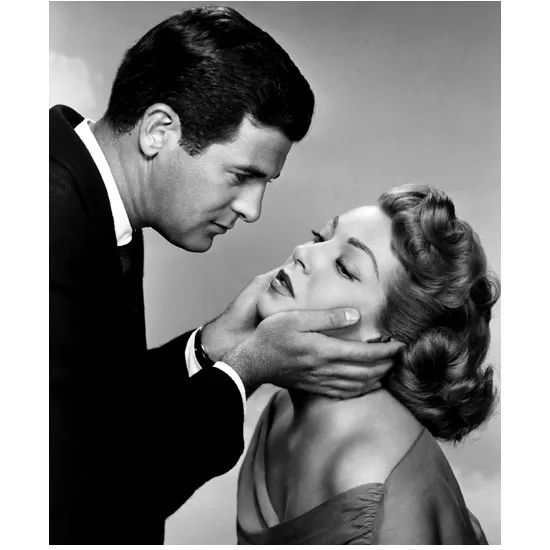 Lana Turner Getting Face Held by Man 8 x 10 Inch Photo