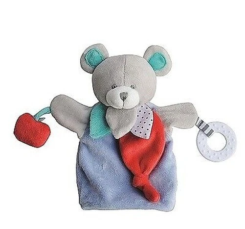 DOUDOU ET COMPAGNIE, Puppet Bear Blue 30 CM, DC3005OURS