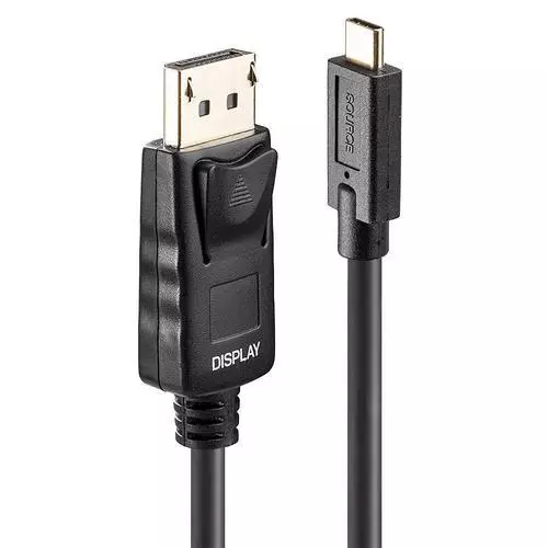Lindy 43305 cavo e adattatore video 5 m USB tipo-C DisplayPort Nero