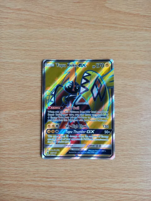 Pokemon Black Star Promo Card: TAPU KOKO GX - SM33 - HALF ART PRIME HO -  Recaptured LTD