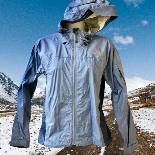 The North Face Hyvent DT Windbreaker Womens XS  Blue Rain Jacket Flight Series