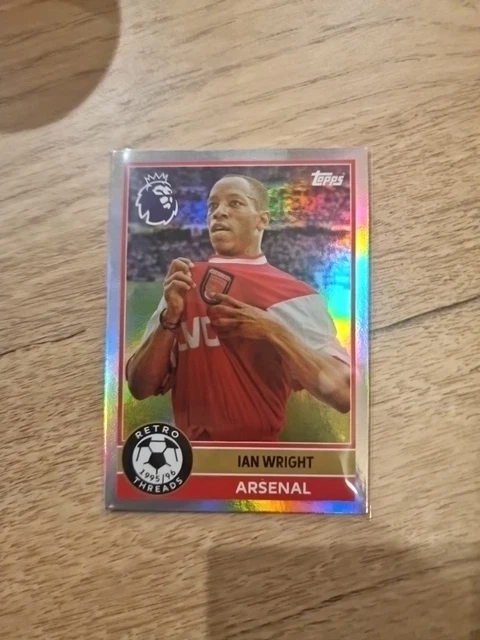 Carte Topps Premier League 2026 - Ian Wright Retro Threads (381) Arsenal, Neuve