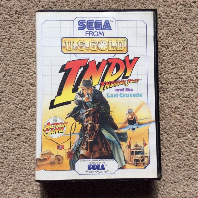 Jeu Indiana Jones And The Last Crusade - Sega Master System - Version Originale Complète - Bon état
