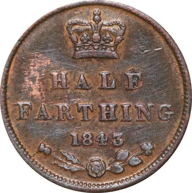 R3577 United Kingdom 1/2 Farthing Victoria 1843 -> Make Offer