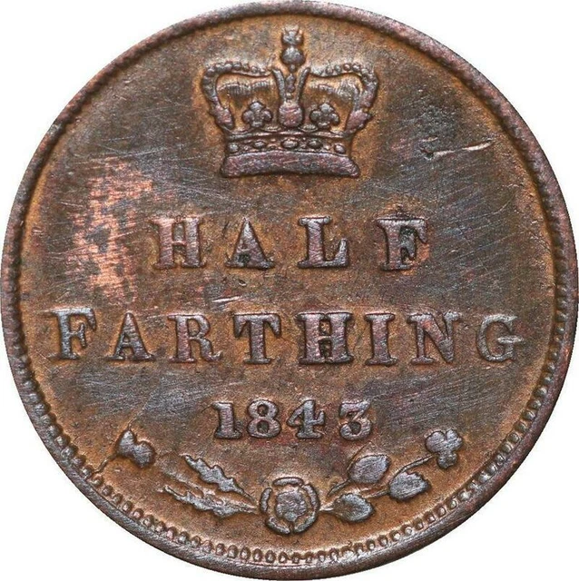 R3577 United Kingdom 1/2 Farthing Victoria 1843 -> Make Offer