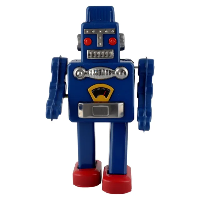 Roboter Mechanical Robot blau BlechRoboter