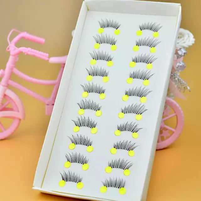 10 Pairs Handmade False Eyelashes Mini Half Corner Fake Eye Lashes Eye Makeup^