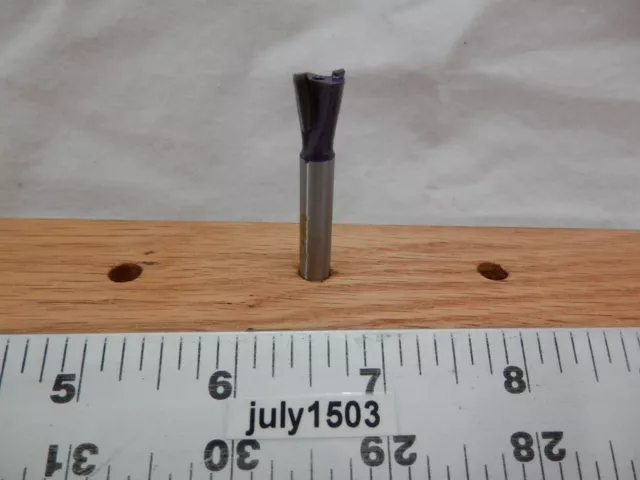 (1) NEW  Grizzly 3/8" D 9° Dovetail Bit Carbide Tipped Router Bit 1/4 Shank g2